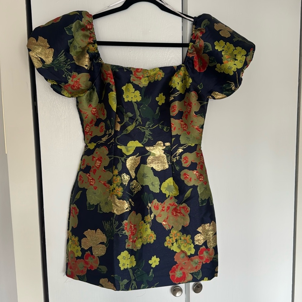 Green and Blue Floral LuLu’s Dress